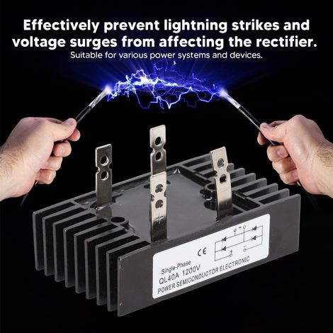 Dreiphasen-Brückengleichrichter 40 A 1200 V, Hochleistungs-Gleichrichterdiode für elektrische Anlagen (1/5)