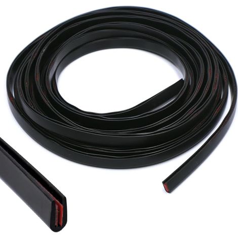 Joint Bord de Tole 1.5mm x 5M Flexible Protection de Bord, Garniture de Bord en Caoutchouc, Épaisseur Applicable 1-2mm pour Protection Bord de Tole