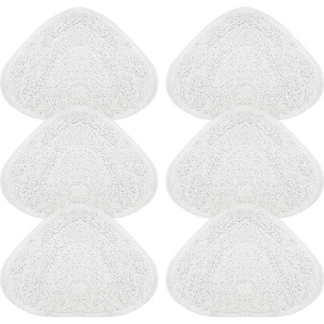 Lot de 6 lingettes pour balai vapeur Vileda OCedar, lavables et réutilisables, de forme triangulaire, pour le nettoyage des sols. (1/5)