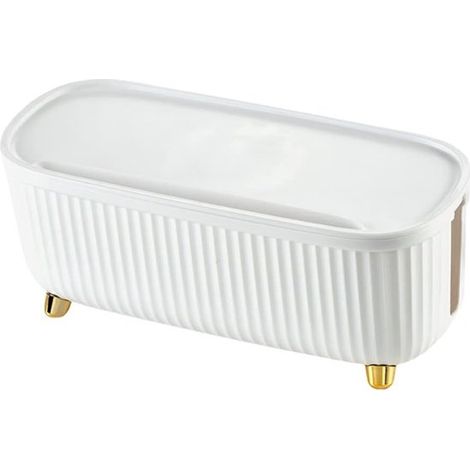 Kabelorganisator – Verteilerdose – Kabelverbinder – Kabeleinzieher – Aufbewahrungsbox für den Außenbereich – 1 Stück – 30,7 x 13,5 x 13,8 cm – Weiß