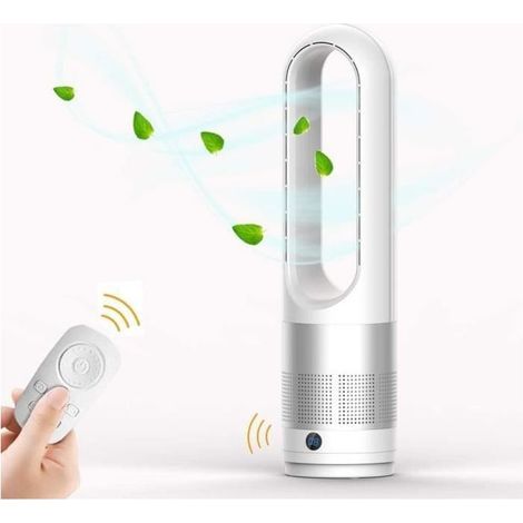 (Argent)Ventilateur Silencieux sur Pied avec Telecommande 60CM 8H minuterie - 8 vitesses Oscillation - Argent (1/4)