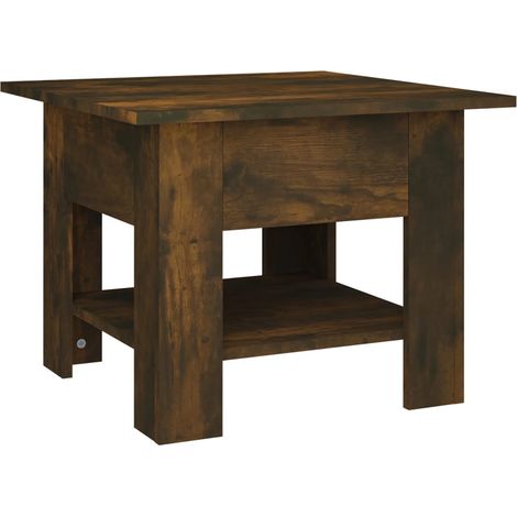 Maison Exclusive - Couchtisch Räuchereiche 55x55x42 cm Holzwerkst