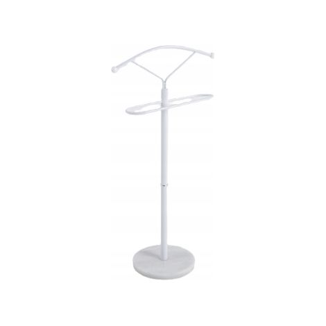 Percha metálica de pie Akshome blanca mayordomo (1/2)