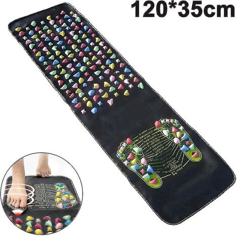 Tapis de massage des pieds, tapis de réflexologie pour soulager le soulagement de la marche - 120 x 35 cm (1/5)