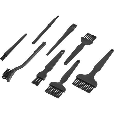 Brosse antistatique 8 pièces, kit nettoyage clavier PC, manche plastique, outil de dépoussiérage électronique, accessoire informatique, lot balais de nettoyage (1/5)