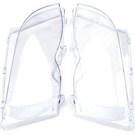 Juego de 2 lentes transparentes para faros delanteros de BMW E46 (2002-2005) – Reemplazo directo para lentes desgastadas – Material: policarbonato transparente - 63126924044