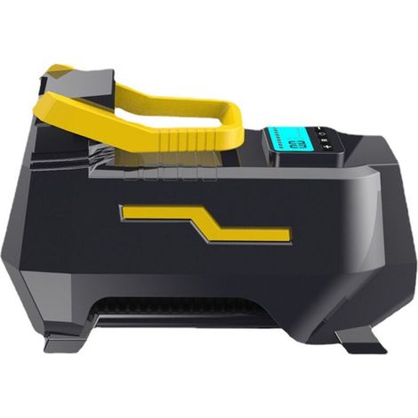 SABIR Compresseur d'air électrique portable 150 PSI Pompes à air numériques DC 12V et AC 220V Mini pompes à vitesse avec lumière LED et écran LCD pour voitures, voitures, motos, ballons, etc. Noir (1/5)