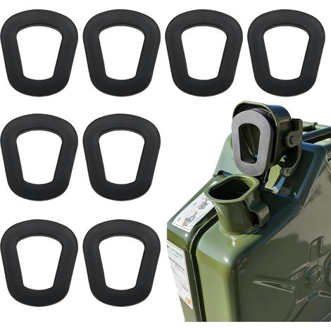 8 joints de remplacement pour jerrycan, rondelles en caoutchouc pour bidon d'essence, joint universel pour jerrycan, joints pour bec verseur de bidon d'essence, bouchon étanche pour bidons d'essence (1/5)