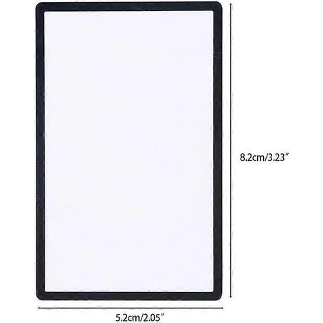 Protection d'écran LCD supérieure transparente en plastique miroir auto-adhésive pour coque compatible avec 2DS (1/4)