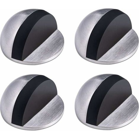 4pcs Door Stopper, Stainless Steel Door Stopper, Adhesive Door Stopper, Floor Door Stopper, Crescent Door Stopper for Home and Office MUMU (1/4)