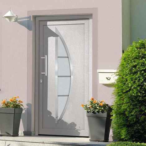 vidaXL Porte d'entrée Blanc 98x200 cm (1/5)