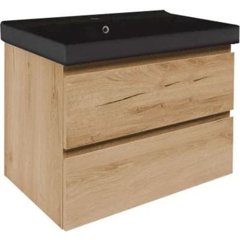 Ensemble meuble avec vasque - SAT B-Way 79×50×45 - Chêne