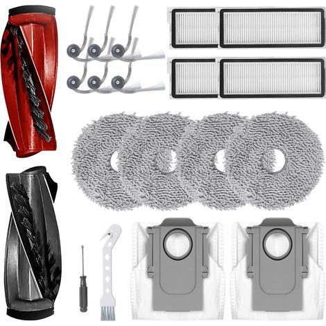 20-teiliges Zubehörset für Roborock Qrevo Curv/Curve/Edge, Roborock Qrevo Curv S5X/Edge S5A und Roborock Qrevo S5V Saugroboter (1/5)