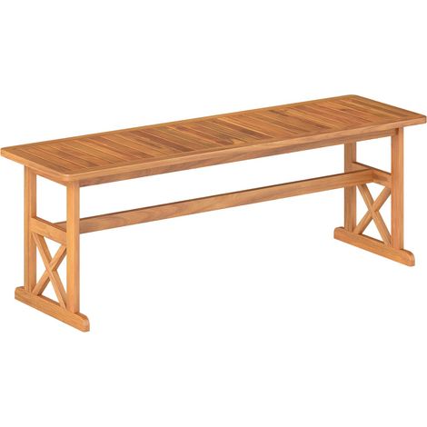COSTWAY Panchina Esterno Giardino Patio Legno Legnosa Senza Schienale Esterno Veranda Interno Seduta Frontale Sedile Mobili Pranzo Pollice Parco Palo Seduta S (1/5)