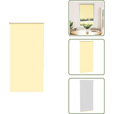 The Living Store Verdunkelungsrollo Gelb 85x130 cm Stoffbreite 80,7 cm Polyester - Sichtschutz (1/5)