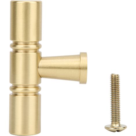 Poignée De Porte En Laiton - Design Antique Brillant - Pour Meubles Classiques Et Armoires - Lot De 1 (1/5)