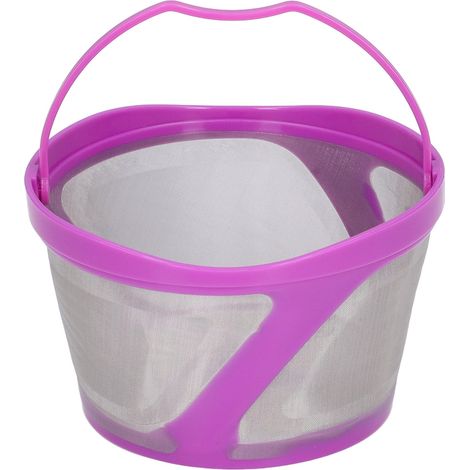 K-duo lila Kaffeefilter, feinmaschiger Filterkorb, wiederverwendbarer Trichter für Kaffeemaschinen, langlebiges Zubehör. (1/5)
