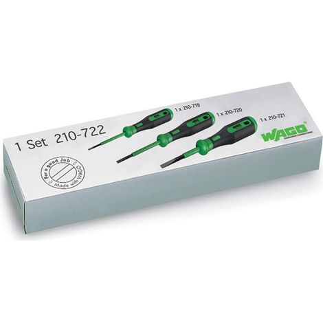 Wago 210-722 Set di 3 cacciaviti isolati nero verde (1/5)