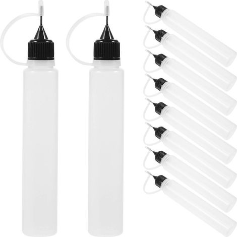 10 flacons de colle à embout fin - Flacons souples à embout fin - Flacons de colle souples - 30 ml (1/5)