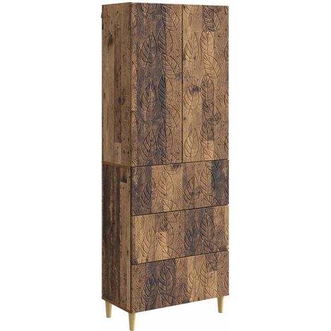Cabinet Set 2 pcs Old Wood 66 x 34.5 x 90 cm Engineered Wood vidaXL