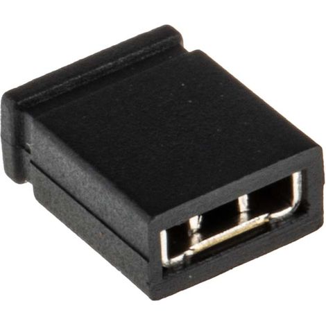 Cavalier de court-circuitage au pas de 2.54mm Noir, 2 contacts (1/3)