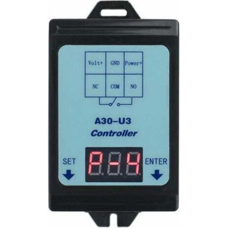 Relè di monitoraggio della tensione CC 6-80 V, relè temporizzato, modulo di controllo della scarica del carico, relè di protezione da sovratensione e sottotensione con 4 modalità operative M (1/4)