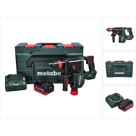Martillo perforador a batería Metabo KH 18 LTX BL 28 Q 18 V 3 J SDS plus Brushless + 1 batería de 5,5 Ah + cargador + metaBOX (1/5)