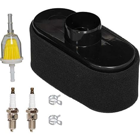 Compatible avec MI12555 Filtre à air Pré-filtre Filtre à carburant Kit de bougies d'allumage pour moteur 4 temps X300 X304 X300R X500 X530 Z445 Z465 Z540M (1/4)