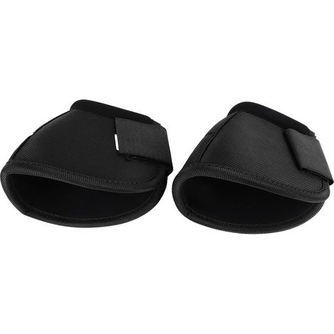 Guêtres pour chevaux en tissu Oxford résistant à l'usure, confortables et respirantes, pour la protection des sabots, noir, taille S. (1/5)