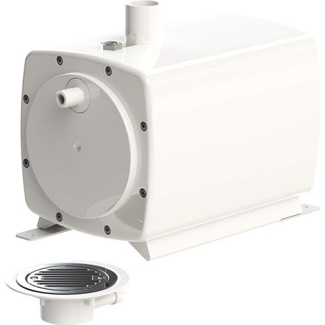 SFA - Sanifloor+ 2 - Pompa Sollevamento e Scarico - Per Pavimento Morbido - Per Doccia Italiana - Senza Fili - Ad Alta Portata: 29,5 x 17,8 x 29,8 cm - Scarico: Ø21 x 23,7 x 6,8 cm - 400W - Made In Fr (1/5)