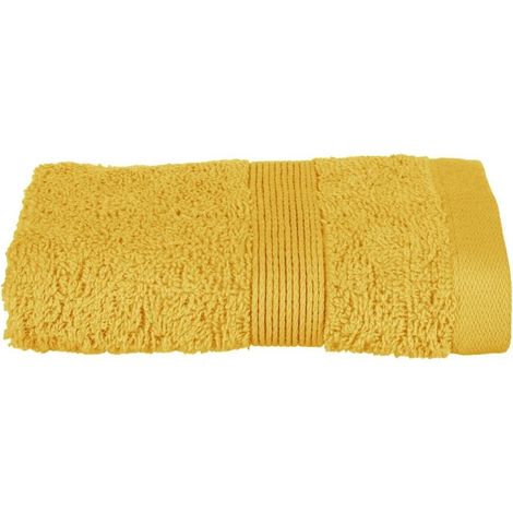 Serviette de toilette invite 30 x 50 cm Couleur moderne ocre (1/2)