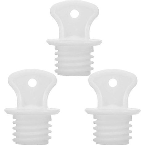 3 Stück Verschlüsse für Wärmflaschen und Wärmbeutel-3.70X2.70X2.70CM-White (1/4)