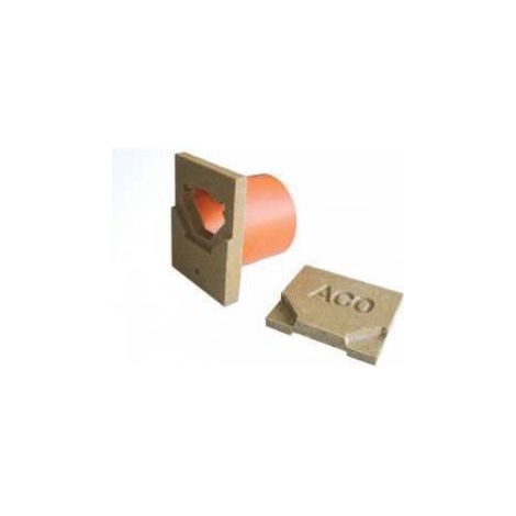 Plaque d'about fermée 11,8 cm – Hauteur 9,7 cm – Sortie 110 mm pour caniveaux – ACO Euroline 100 Harmony