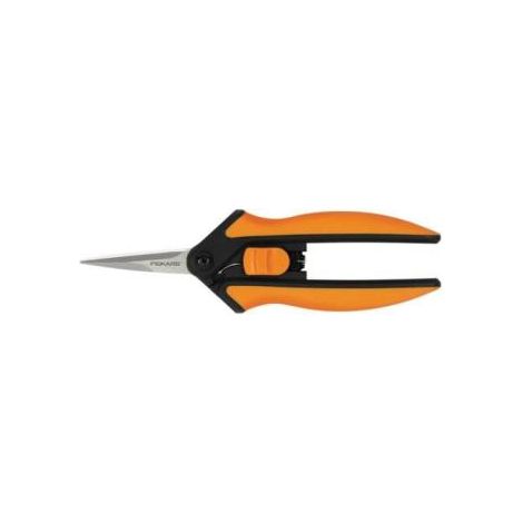 Tijeras Fiskars Solid Snip SP13 – Micro- Punta para poda precisa de plantas y flores