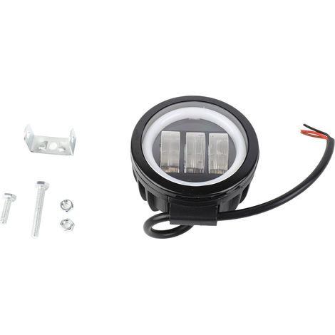 Phare LED Moto Rond Universel Haute Luminosité en Aluminium Éclairage de Travail et d'Avertissement Installation Facile (1/5)