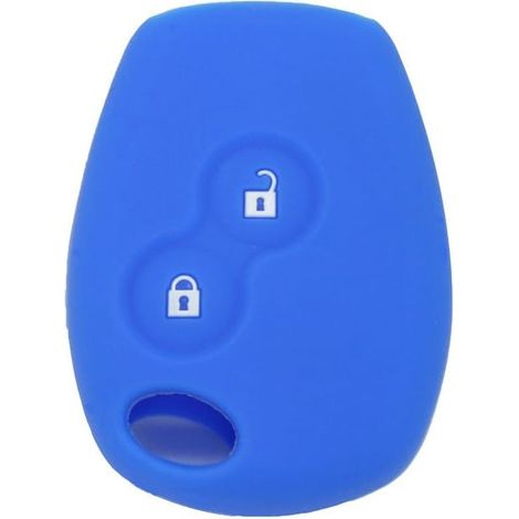 1 Coque de protection silicone, clé voiture 2 boutons, antidérapante, résistant chaleur, pour Renault Dacia (1/4)