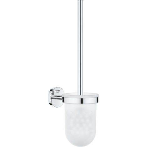 Grohe QuickFix Start Cosmopolitan - WC-Bürste zur Wandmontage, mit Halter, Glas/Chrom 41169000 (1/2)