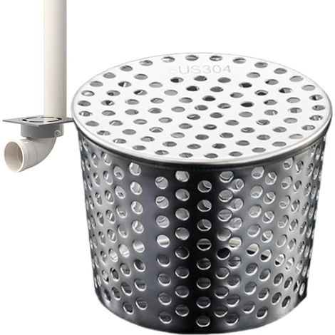 Gouttières de toit en acier inoxydable 304 - Protection contre les feuilles et les gouttières - Résistant aux intempéries - Filtre de gouttière - Empêche les blocages, la litière et les rongeurs (1/5)