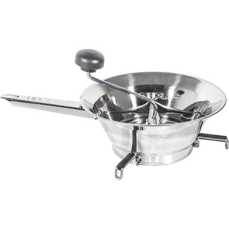 Passatutto per pomodoro legumi zuppe vellutate frutta manuale per alimenti in acciaio inossidabile CM 24 con 3 dischi con piedini (1/4)