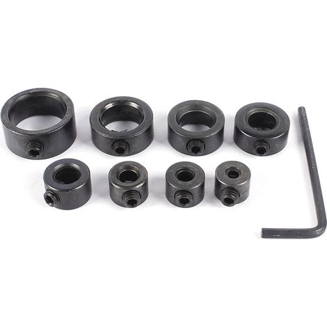 Butée de profondeur de perçage avec bague de positionnement, clé Allen, clé polygonale 8 pans. (1/4)