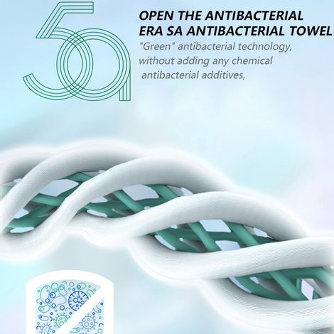 Lot de 2 serviettes, 35x75 cm, coton absorbant, séchage rapide, salle de bain, cuisine, sport (1/5)