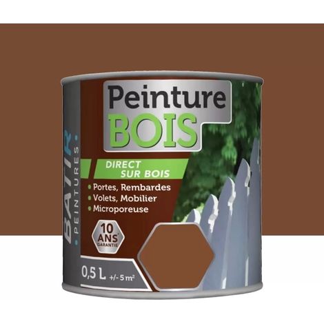 Peinture Bois BÂTIR Ton Bois 0,5 L (1/2)