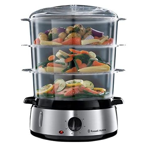 Russell Hobbs 19270-56 vaporizzatore 3 cestini Freestanding 800 W Nero, Acciaio inox