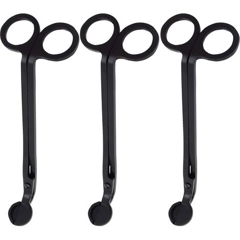 Taglia stoppini per candele - Taglia stoppini - Forbici - Candele profumate - Stoppino in acciaio inossidabile - Lampada a olio - Accessori per candele - Forbici - Nero (3) (1/5)