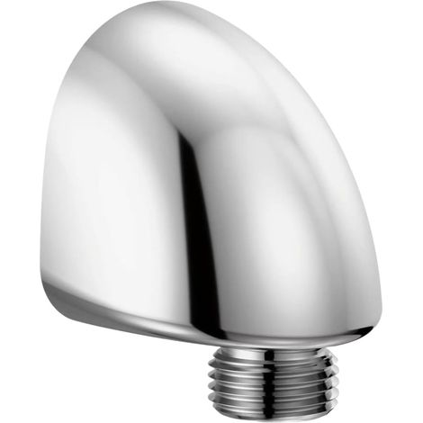 Wall-Mounted Shower Elbow, Brushed Zinc Alloy, Nickel (A) (1/5)