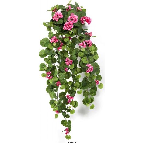 Géranium artificiel en piquet 90 cm rose 23 têtes 269 feuilles - couleur: Erica