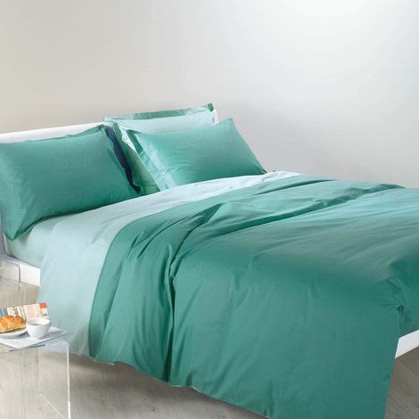 Parure de lit 4 pièces en 100% coton Housse Couette Douce et Elégante, Lavable et Facile d’Entretien Housse de Couette 200x200 et Autres Tailles (1/2)