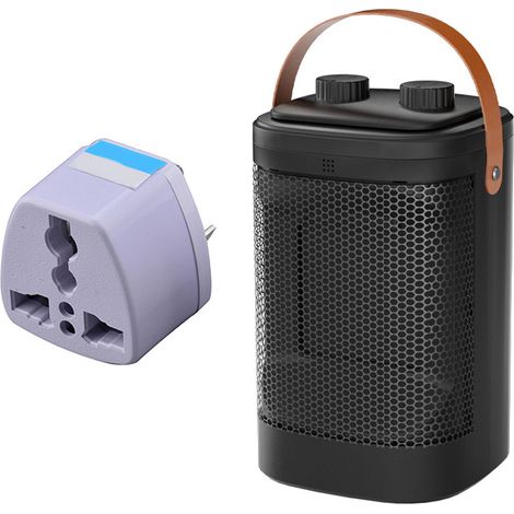 Petit radiateur d'intérieur, radiateur céramique de 1500 W, avec thermostat, 3 modes, radiateur portable, convient aux bureaux, chambres, bureaux et autres endroits. (1/5)