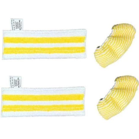 Tampons en Tissu - - Karcher EasyFix SC2 SC3 SC4 SC5 - Microfibre - Jaune - Mixte (1/4)
