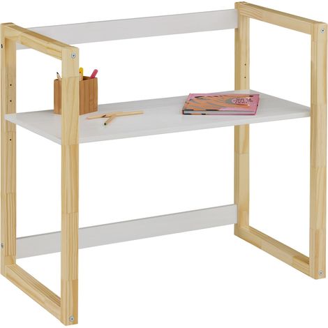Bureau enfant SUZA Naturel/Blanc